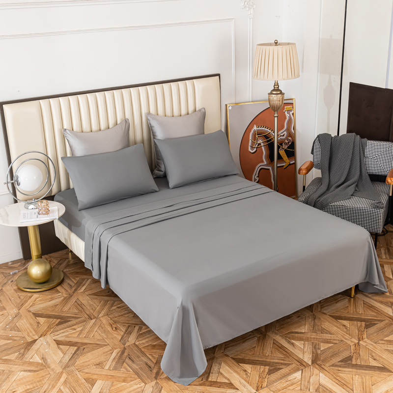 Shijiazhuang Yuzhengxiang Trading Co., Ltd. Microfiber Set Classic Cheap Bedsheet Luxury Polyester Four-piece Bed Sheet 4 Piece Set