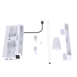 GP-533 Horizontal Storage Rack Cooling Base For PS5 SLIM Console Stand Dual Charger Headset Hanger With RGB Light