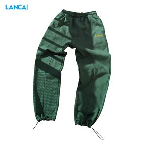 Men's sweatpants elastic adjustable eyelets bottom high quality French Terry cotton winter warm styles custom clothing