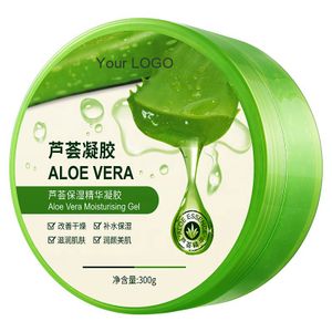 Wholesale Customized LOGO Facial Acne Removal Gel 100% Pure Natural Soothing Aloe Vera Gel 300g