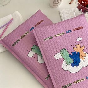 Cute Custom Poly Bubble Mailers Self Seal Pink Padded Envelopes Shipping Bag for Jewelries & CosmeticsPopular