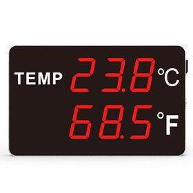 Big LED Temperature Transmitter display for storage warehouse market thermometer exhibit