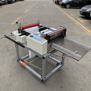 400mm Feeding Width Self-adhesive Sticker Roll To Sheet Cutting Machine/Printed Label Cutting Machine With Eye Mark Sensor