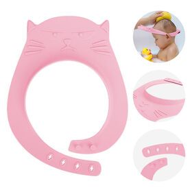 Baby Bath Products Adjustable Baby Shower Hat Waterproof Ear Eye Protection Silicone Baby shower Cap