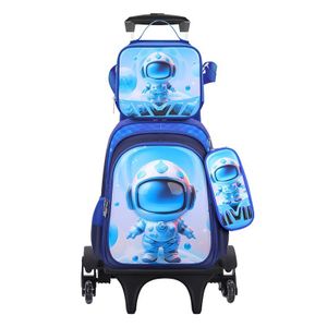 child children school backpack bag set kids trolley school bag 2024 boys designer bags for girls