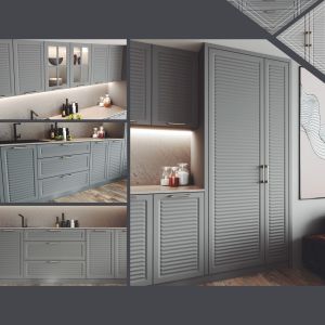 High Quality Modern Home Kitchen Furniture Luxury Modular Kitchen Cabinet System Directly Manufactured from Turkish Factory OEM