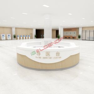 Hospital Furniture hospital reception desk design Clinic Patient Service Counter hospital reception desk design Guidance Station