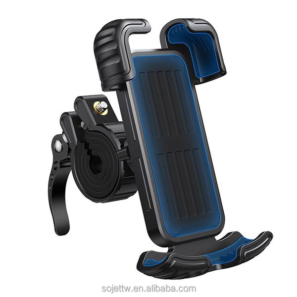 Adjustable 360 Degree Stainless Steel Bike Phone Mount Holder Flexible ABS for Mobiles Motorcycle Handlebar Mounted Metal