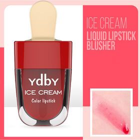 BOLANYA Free Sample High Quality Non Sticky Cup Waterproof Ice Cream Shape Matte  Liquid Color LipstickPopular