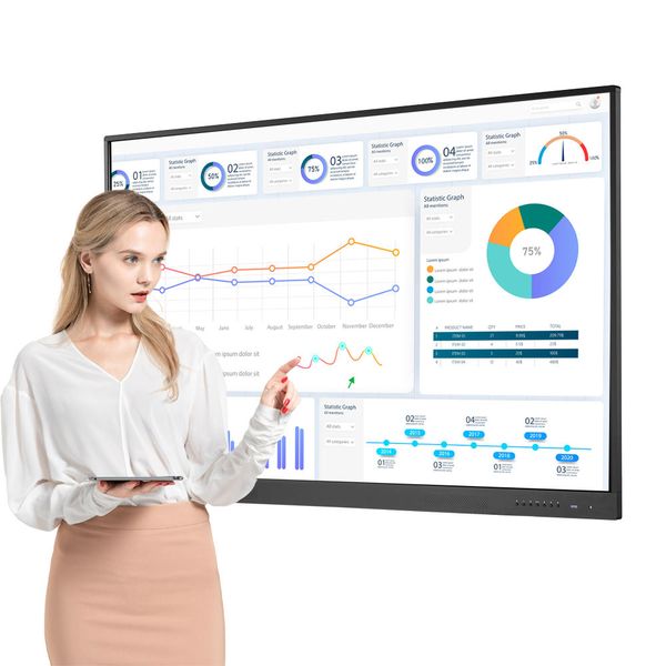 Factory LCD Display Touch Screen Smart TV Whiteboard Smart Board Interactive Flat Panel for Sale