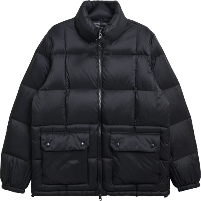 Custom Design Winter Warm Thick Bomber Nylon Down Puffer Jacket For Men