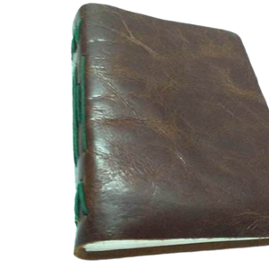 Customized Genuine Leather Handmade Vintage Style Writing Journal with White Plain Paper and Hand Stitching for Travelers Use
