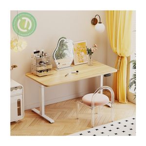 Timotion Sit To Stand Home Furniture Factory Electric Height Adjustable Frame Gaming Table Office Modern White Computer Desks