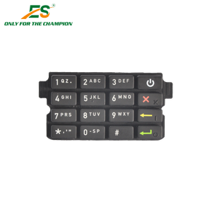 Customized Silicone + Plastic  Wear-Resistant Buttons Silicone Rubber keypad For C680 Customized production with short lead time