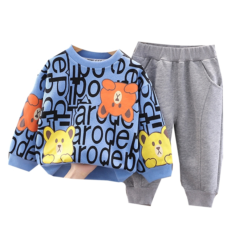 Baby Suit Spring And Autumn Casual Sweater Children Clothes Set Sports Boy Two-Piece Clothing Suit