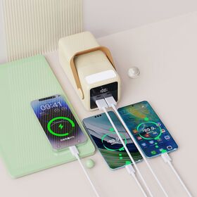 Factory Direct Sale high capacity 5V/3A 50000mAh PD20W Output power bank with Dual USB &Type- C Fast Charging