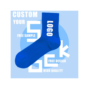 Custom Made Your Own Design Socks High Quality 100% Cotton Custom Socks Logo Crew Men Socks