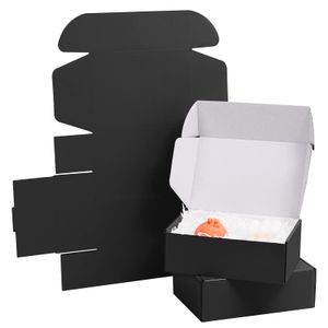 Custom Logo Color Cardboard Mailing Clothes Shoes Pants Socks Packaging Black Corrugated Shipping Paper Box