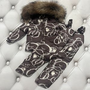 Autumn winter baby cotton clothes Warmer Baby Kids Romper Sets Child Designs Winter Snow Outerwear