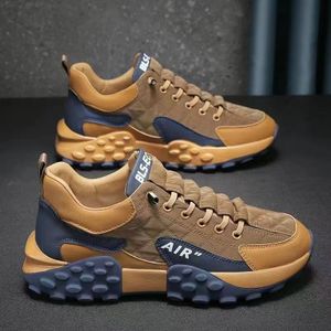 Platform dad shoes men's spring low-top comfortable running shoes stylish and breathable sneakers