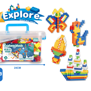 500PCS Educational Toys for Kids DIY Building Block Toy Set Multi-functional Assembly Block Set with Storage box Gift