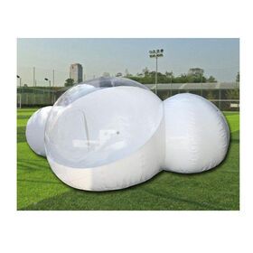 outdoor clear bubble house Tent burbuja inflable camping bubble room hotel 2 rooms inflatable transparent bubble tent