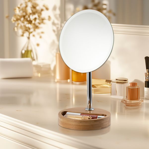 Wholesale Custom Logo Stylish Single-Side No-Frame Makeup Mirror Personalized Addition to Elevate Your Home Beauty Routine
