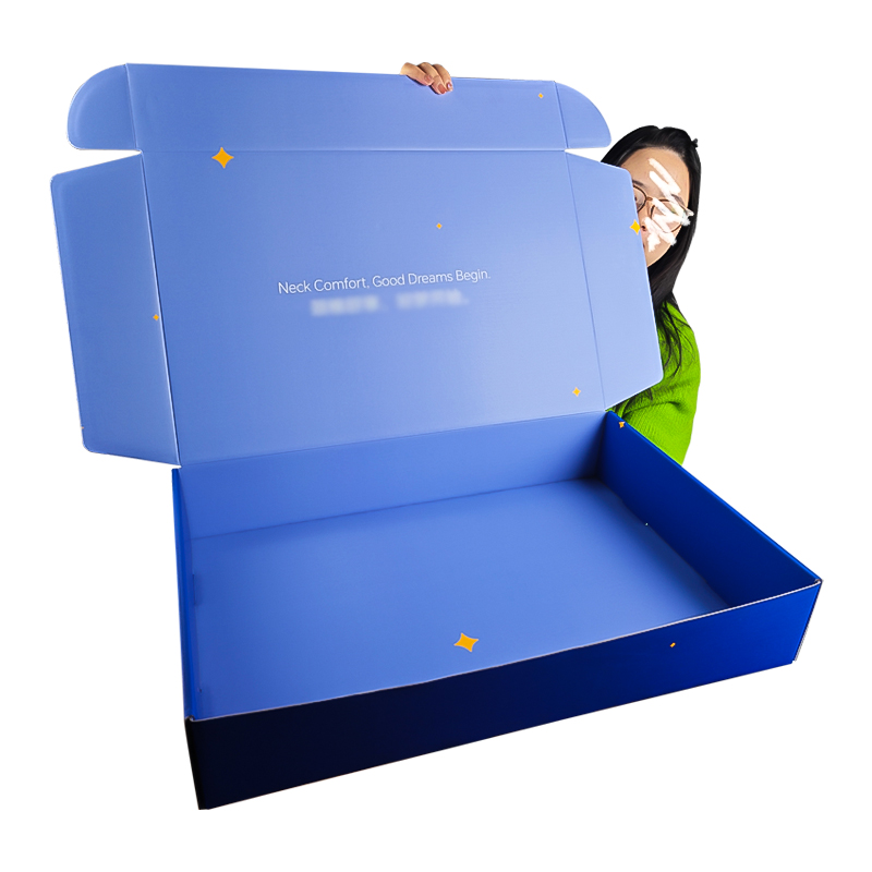 Corrugated mailer mail postal pink packing clothing box large gift beauty mailer shipping boxes with custom logo