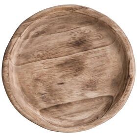 Wooden  bowls wholesale Hand carving crafted Wooden plate bowl for home decor and candle