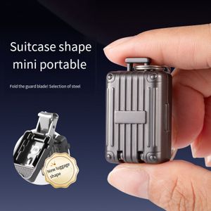 Unique Design Cute Luggage Stainless Steel Portable Foldable Mini Fingernail Clipper with Keyring Nail Clipper Nail Cutter
