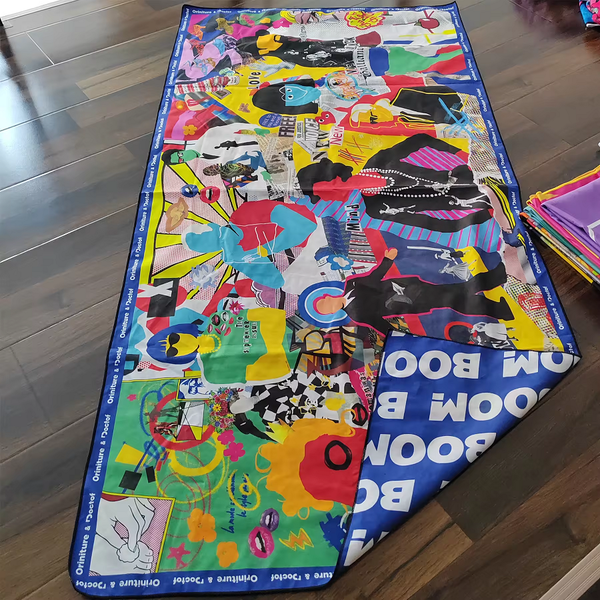 Professional Custom Printing Microfiber Beach Towels with your design Sand Free quick dry swimming towel