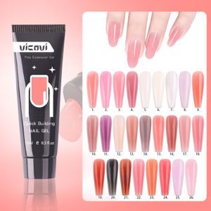 2024 Popular 26 Color UV Nail Gel High Quality 15ml 30ml  Acrylic Poly Builder Nail Gel For Nail Art Diy
