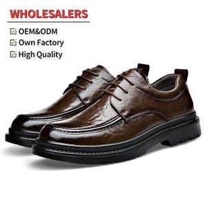 Manufacturer Wholesale High Quality Oxfords Dress Shoes Lightweight Fashion Business Office Dress Shoes for Men