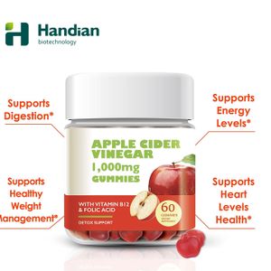 OEM Private Label Gummy Vitamins Pectin Apple Cider Vinegar Gummy Candy for Healthcare Supplement