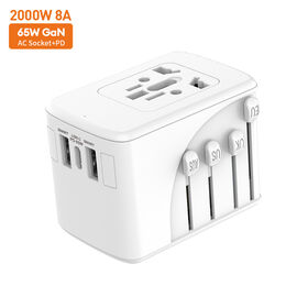 Fast Charger 1 AC Outlets Power Socket Intelligent Cube Power Socket With 2 USB 1 Type C Port