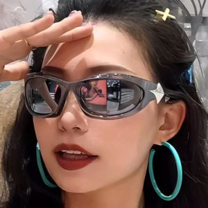 6618 New Arrival Mirror Y2K Sunglasses Women Fashion Brand Cat Eye Sun Glasses Eyewear