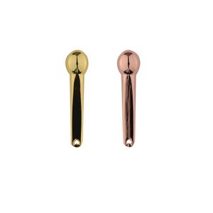 Personal Label Cosmetic Spoon Eye Cream Metal Applicator 5cm Mini Massage Stick Cosmetic Spatula