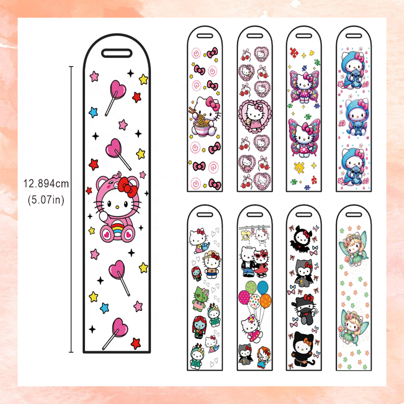 Shishi Bangyang Trading Co.,ltd. Low Cost Wholesale and best-selling design Customized Bookmarks uv dtf transfer Fashionable Promotional bookmark uv dtf wrap