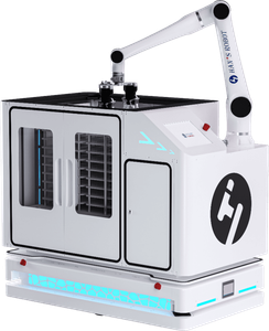 1500 KG AGV AMR Mobile Robot 6 Axis Robot Arm for CNC Machine Tending with Gripper/Vision Camera