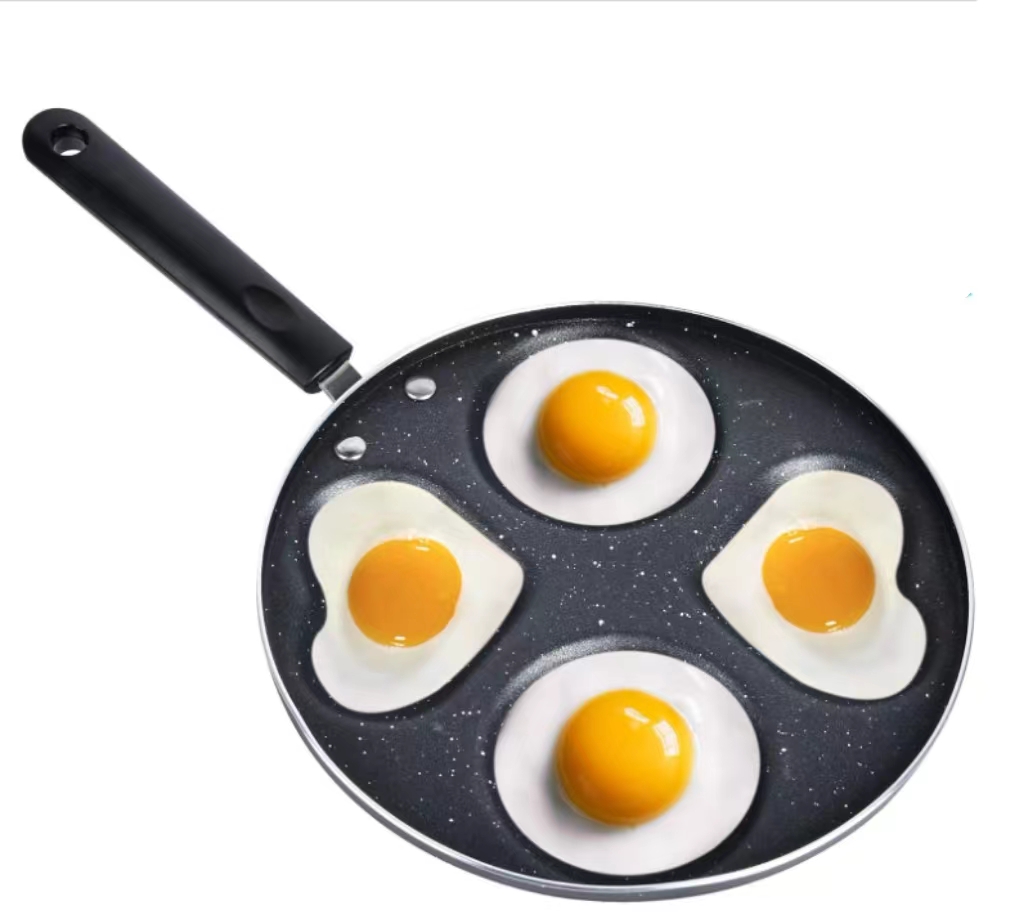Yiwu Can Kitchen Household Goods Co., Ltd. Can Kitchen home cookware Refined iron non-stick fry pan Heart shape round shape egg Frying Pan