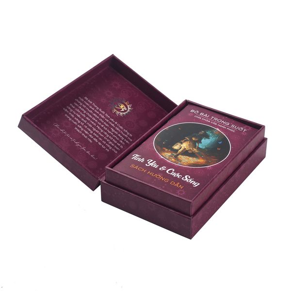 2024 Top Quality Custom Printed Holographic Foil Tarot Deck of Cards with Guidebook