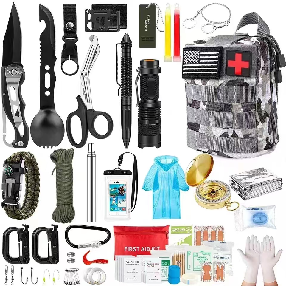 JK-H-O23  SOS  set  Survival first aid kit pouch outdoor first aid kit with emergency medical supplies suitable for hiking