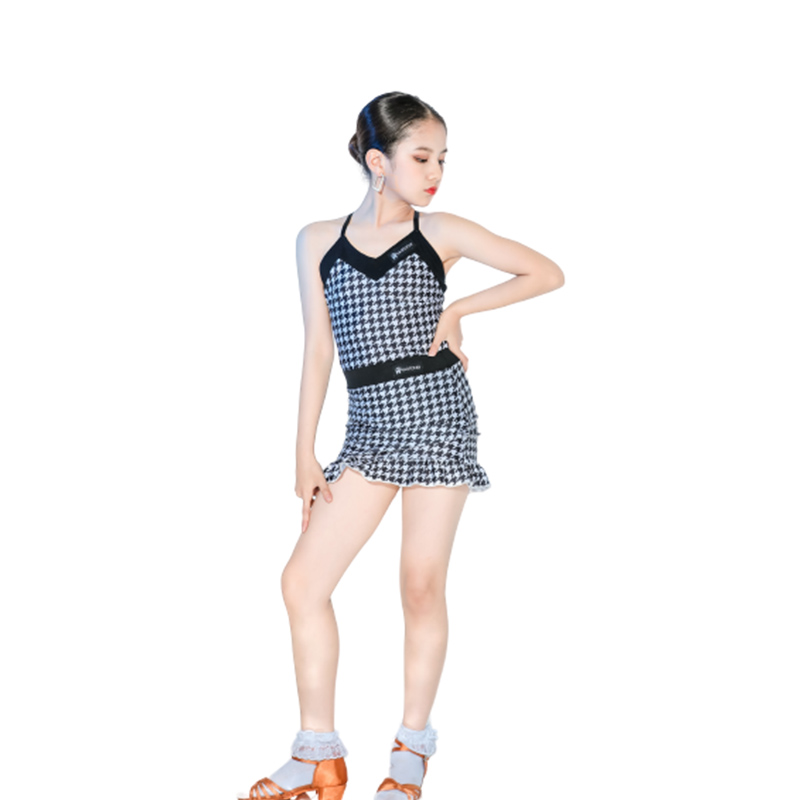Shangrao Yifeiya Clothing Co., Ltd. New Arrival Wholesale Latin Dance Clothing Kids Dance Costume Latin Dress Practices Kids Latin Dance Skirt