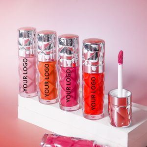 Custom LOGO Mesh Gloss Lip Glaze Mirror Aqua Sense Juice Sense Lasting Gloss Lip Gloss