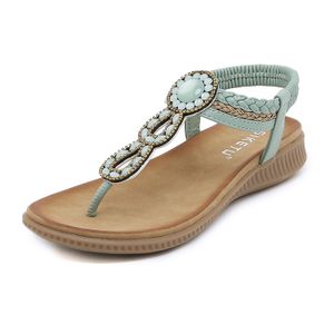 Slippers for Women Summebeach Sandalsflat Bottomed Lowslippersclarge Sizefsandalsble Outdoor Shoesbuckle Beach Ladies Sandals PU