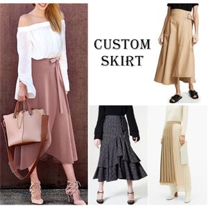 High Quality Dinner Career Cotton Plus Size Elegant Office Skirts Custom Ladies Long Wrap Casual Classy Business Skirt for Women