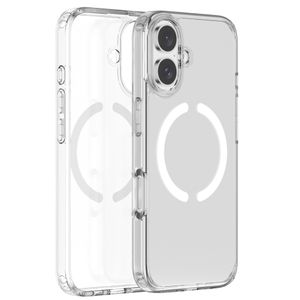 Wholesale Hot-Selling Transparent Anti-Yellow Scratch-Resistant Support Wireless Charging Phone Case for iPhone 16