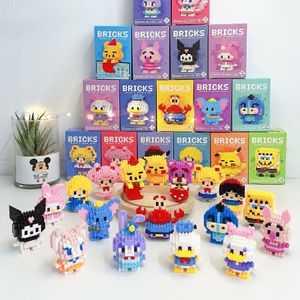 Factory Wholesale Cartoon Micro Particle Block 3d Puzzle Toy Kid Gift Mini Monsters Kit Building Block Sets Educational toy CAYI