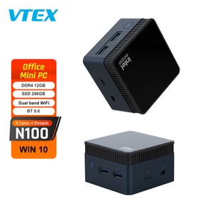 Vtex N100 Ddr5 Mini Pc In-Tel 12G 256Gb Wind Ows Pro Mini Console Computer Home Office Gaming Computer Portable Minipc
