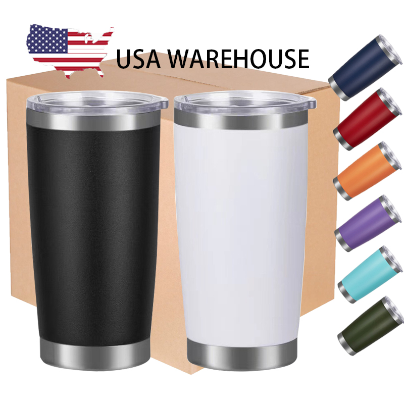 Yiwu Lidian Cup Industry Co., Ltd. USA Warehouse Double Wall Travel Coffee Mugs Vacuum Insulated Stainless Steel Coffee Tumbler With Lid